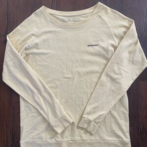 Patagonia Pastel Yellow Long Sleeve Top